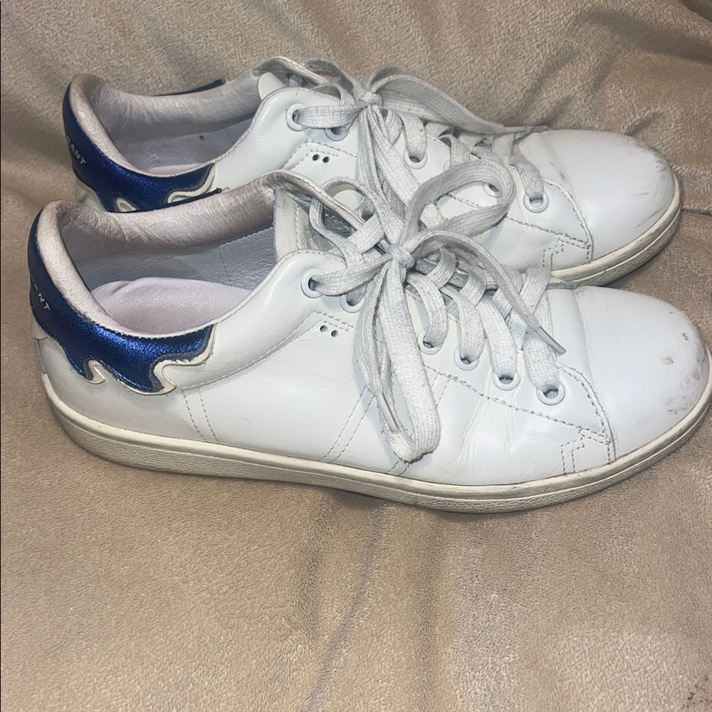 Isabel Marant white and blue sneakers- size 7.5 -